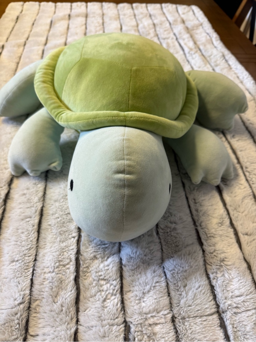 Plush Green Turtle Stuffed Animal - Soft Large Weighted Turtle